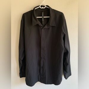 Lululemon Black Button Up Long Sleeve Performance Shirt Men’s 3XL